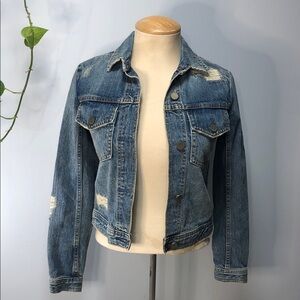 All Saints Katie Distressed Denim Jacket